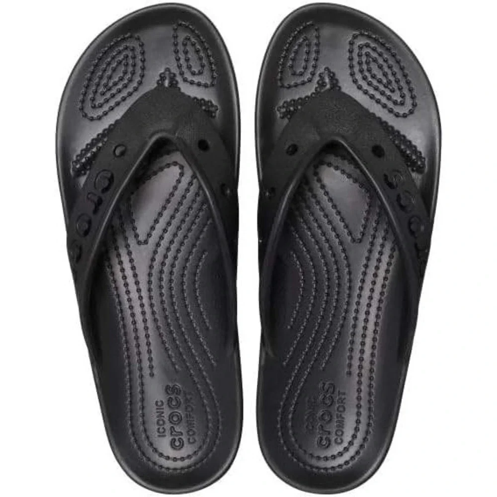 Crocs Women's Baya‎ II Flip Flops, Black, 9M/11W